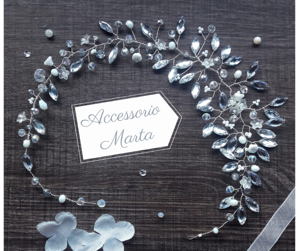 Accessorio sposa con cristalli Marta