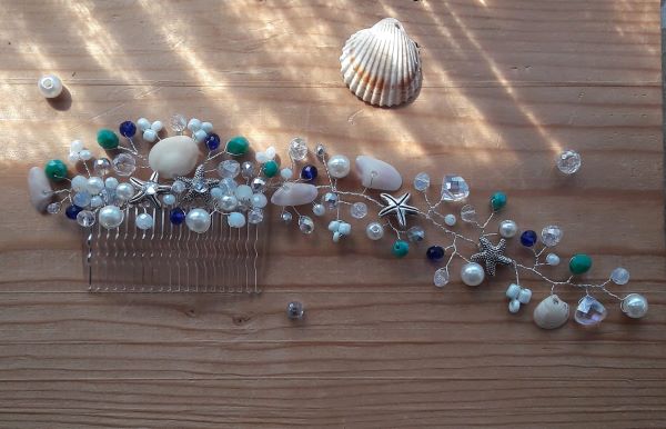 Pettinino tema mare conchiglie e stelle marine